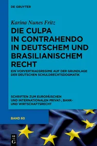 Die culpa in contrahendo im deutschen und brasilianischen Recht_cover