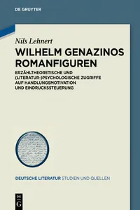 Wilhelm Genazinos Romanfiguren_cover