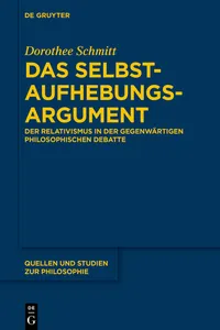 Das Selbstaufhebungsargument_cover