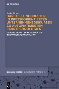 Darstellungsmuster in presseorientierten Unternehmensdiskursen zu automatisierten Fahrtechnologien_cover