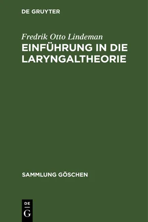 Einführung in die Laryngaltheorie