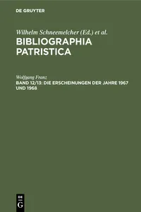 Die Erscheinungen der Jahre 1967 und 1968_cover