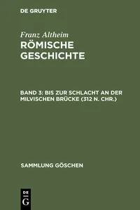 Bis zur Schlacht an der Milvischen Brücke_cover