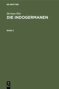 Herman Hirt: Die Indogermanen. Band 2_cover