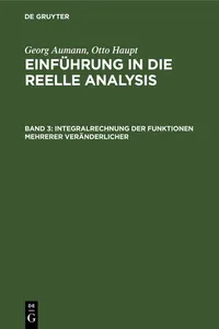 Integralrechnung der Funktionen mehrerer Veränderlicher_cover