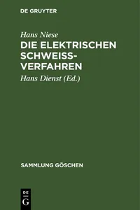 Die elektrischen Schweißverfahren_cover