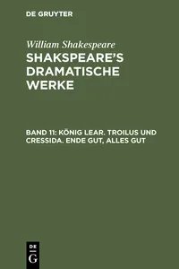 König Lear. Troilus und Cressida. Ende gut, Alles gut_cover