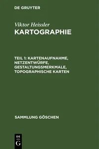 Kartenaufnahme, Netzentwürfe, Gestaltungsmerkmale, topographische Karten_cover