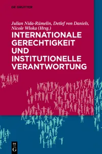 Internationale Gerechtigkeit und institutionelle Verantwortung_cover