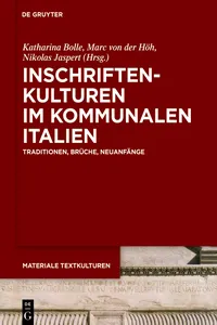 Inschriftenkulturen im kommunalen Italien_cover