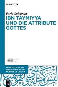 Ibn Taymiyya und die Attribute Gottes_cover