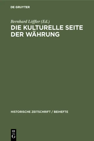 Die kulturelle Seite der Währung