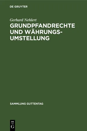 Grundpfandrechte und Währungsumstellung