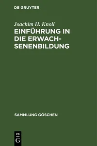 Einführung in die Erwachsenenbildung_cover