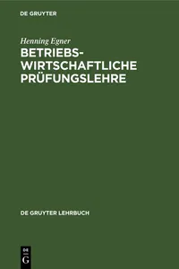 Betriebswirtschaftliche Prüfungslehre_cover