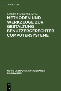 Methoden und Werkzeuge zur Gestaltung benutzergerechter Computersysteme_cover