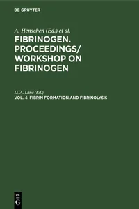 Fibrin formation and Fibrinolysis_cover