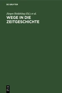 Wege in die Zeitgeschichte_cover