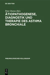 Ätiopathogenese, Diagnostik und Therapie des Asthma bronchiale_cover
