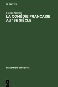 La Comédie Française au 18e siècle_cover