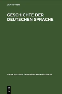 Geschichte der deutschen Sprache_cover