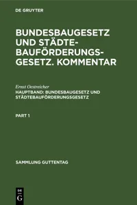 Bundesbaugesetz und Städtebauförderungsgesetz_cover