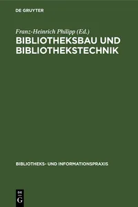 Bibliotheksbau und Bibliothekstechnik_cover