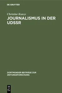 Journalismus in der UdSSR_cover