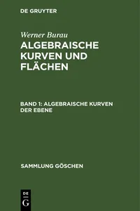 Algebraische Kurven der Ebene_cover