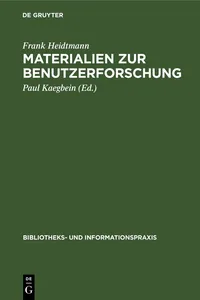 Materialien zur Benutzerforschung_cover