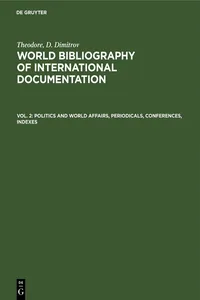 Politics and world affairs, periodicals, conferences, indexes_cover