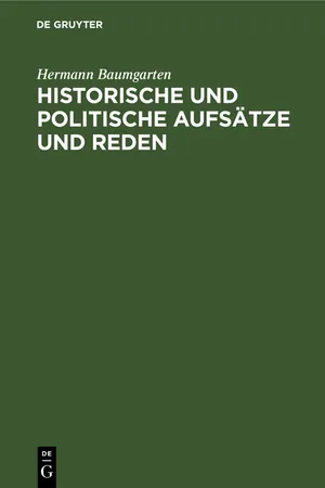 Historische und politische Aufsätze und Reden