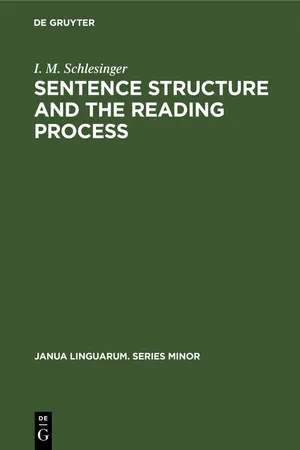 Sentence structure and the reading process