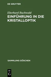 Einführung in die Kristalloptik_cover