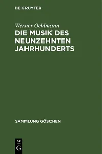 Die Musik des neunzehnten Jahrhunderts_cover