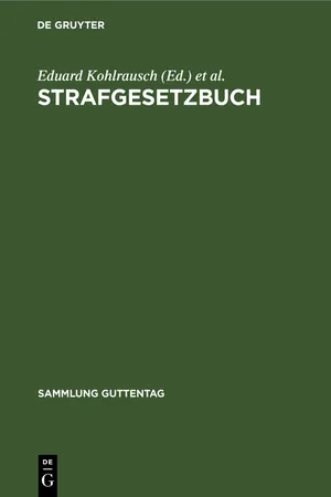 Strafgesetzbuch