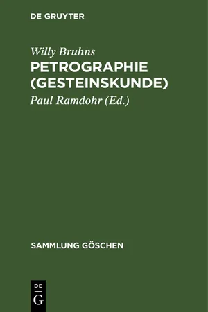 Petrographie (Gesteinskunde)