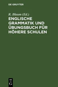 Englische Grammatik und Übungsbuch für höhere Schulen_cover