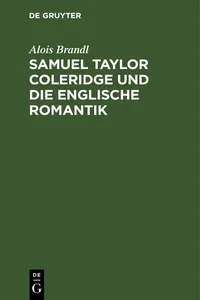 Samuel Taylor Coleridge und die englische Romantik_cover