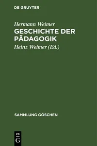 Geschichte der Pädagogik_cover