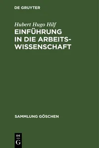 Einführung in die Arbeitswissenschaft_cover