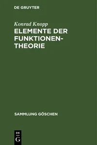 Elemente der Funktionentheorie_cover