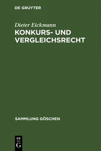 Konkurs- und Vergleichsrecht_cover