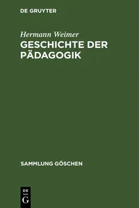 Geschichte der Pädagogik_cover