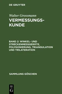 Winkel- und Streckenmeßgeräte, Polygonierung, Triangulation und Trilateration_cover