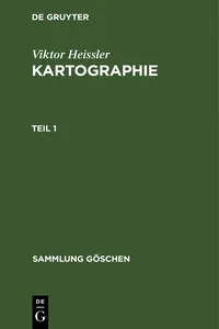 Viktor Heissler: Kartographie. Teil 1_cover