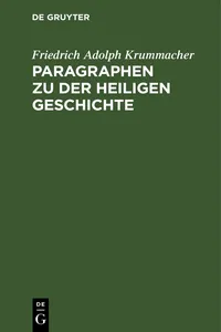 Paragraphen zu der heiligen Geschichte_cover