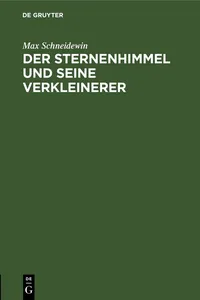 Der Sternenhimmel und seine Verkleinerer_cover