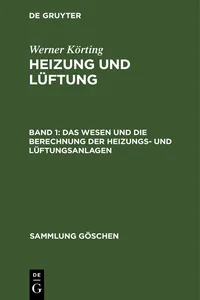 Das Wesen und die Berechnung der Heizungs- und Lüftungsanlagen_cover