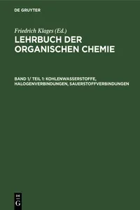 Kohlenwasserstoffe, Halogenverbindungen, Sauerstoffverbindungen_cover